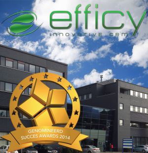Foto: Efficy CRM winnaar Succes Award ‘software & consultancy’ 